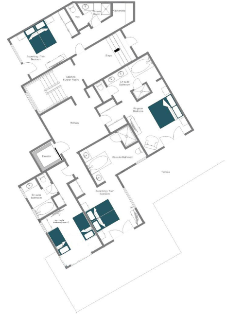 Chalet Bella Coola Verbier Floor Plan 3